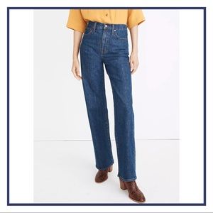 Madewell slim wide leg Birley Wash full length